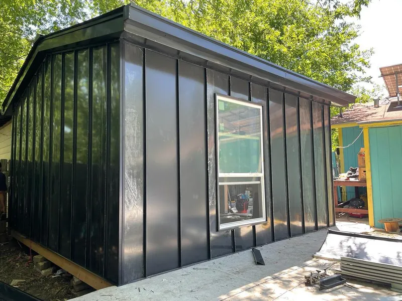 Black standing seam metal wall panels for Metal Roof Installation in New Baltimore